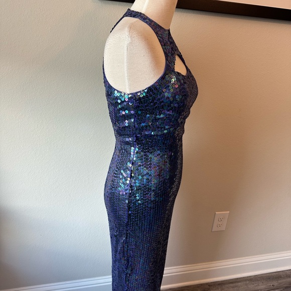 Adrianna Papell Evening Beautiful Vintage Sequin Dress - Picture 6 of 16